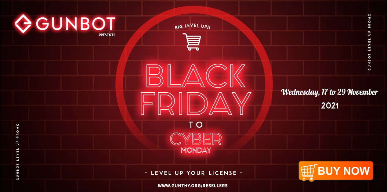 gunbot black friday to cybermonday sale