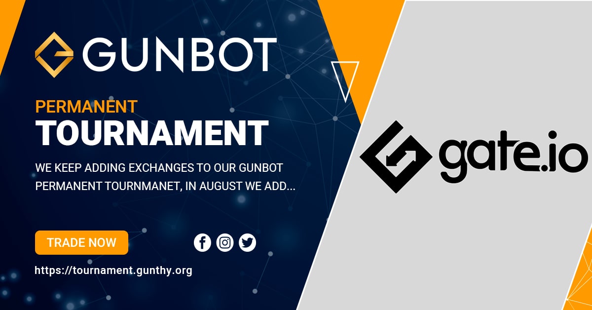 Gunbot Permanent Tournaments - Gate.io added in August 1