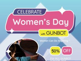 celebrate women's day with gunbot
